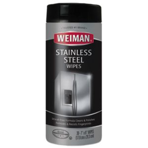 Weiman Stainless Steel cleaning Wipes - 7 inch x 8 inch, 30 per canister